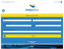 Tablet Screenshot of goldenblue.com.br